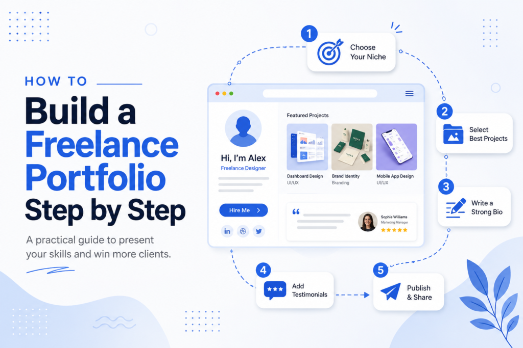 how to build a freelance portfolio