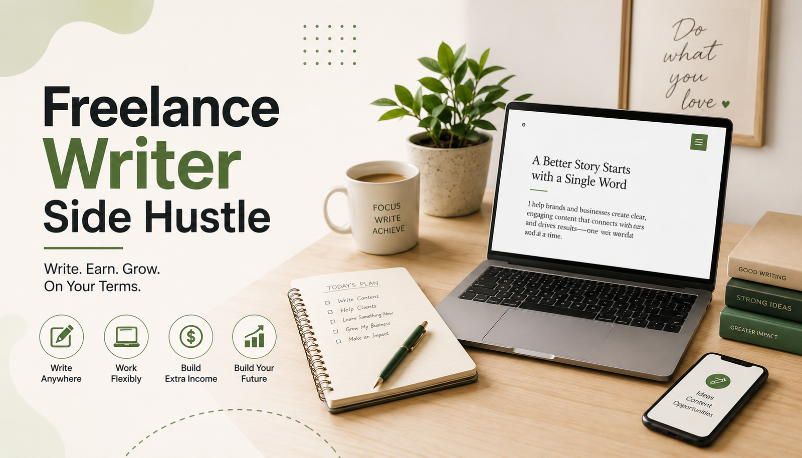 freelance writer side hustle